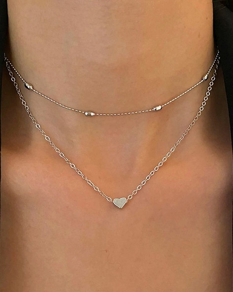 14k White Gold Multi Layered Lariat With Spike Necklace #107012 - Seattle  Bellevue | Joseph Jewelry