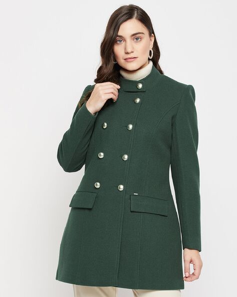 Buy Sage-green Jackets & Coats for Women by Hautemoda Online