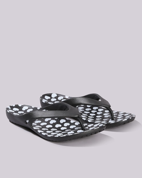 Adidas women's eezay dots best sale flip flops