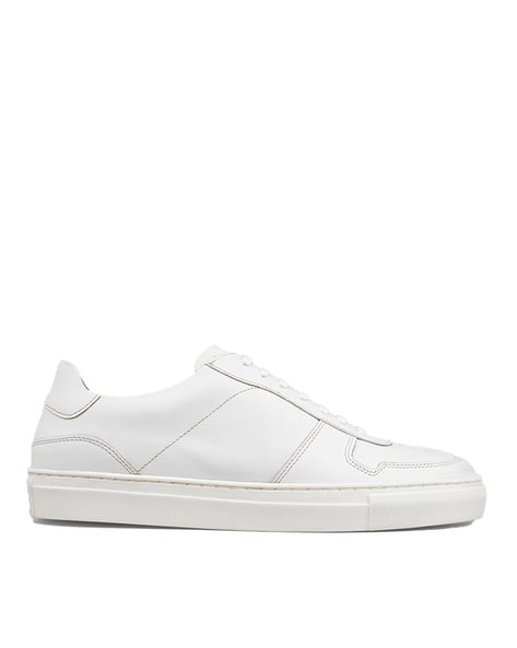 Buy Rawls Low-Top Lace-Up Sneakers White Color Men AJIO LUXE