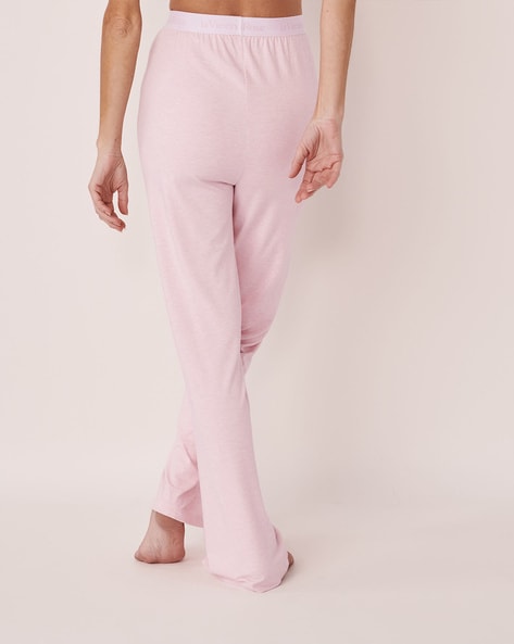 Buy La Vie En Rose Cotton Drawstring Waist Pyjama Pants In White