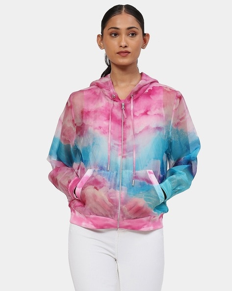 Pink and 2024 blue windbreaker