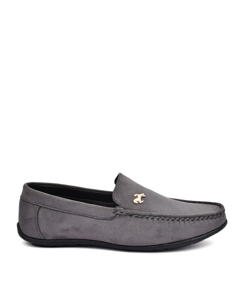 Round-Toe Slip-On Loafers
