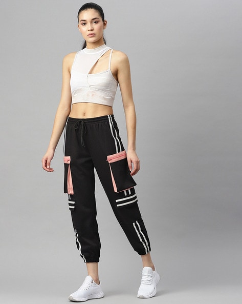 Buy Black Track Pants for Women by LAABHA Online