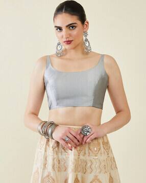 soch Round-Neck Back-Open Blouse-picture-34