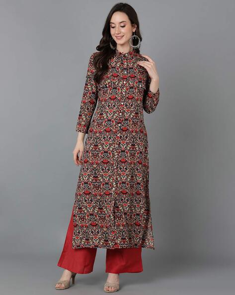 Women Party Wear Fully Stitched Gold Printed Straight Kurti Palazzo With  Dupatta Set, Indian / Pakistani Wedding Special Kurta Pant Dress - Etsy New  Zealand