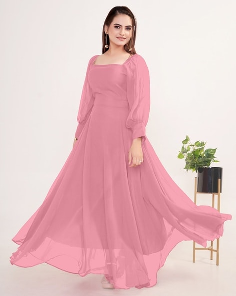 Martini Evening Gowns  Buy Martini Women Fuchsia Pink Styled Back Gown  Online  Nykaa Fashion