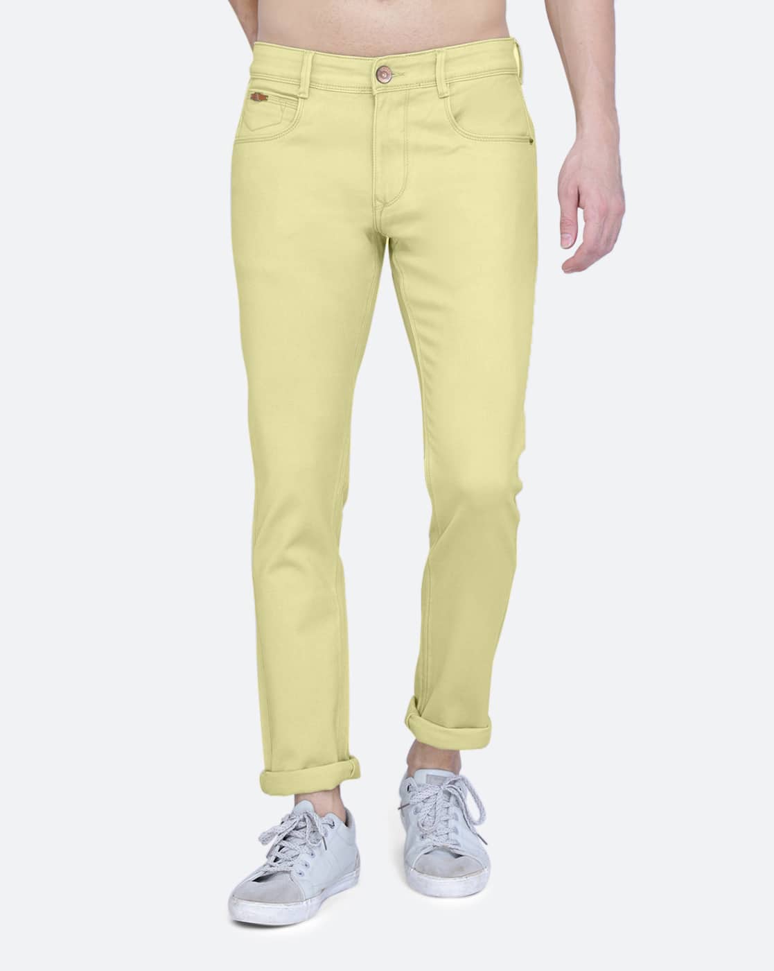 Buy Yellow Jeans for Men by awack Online
