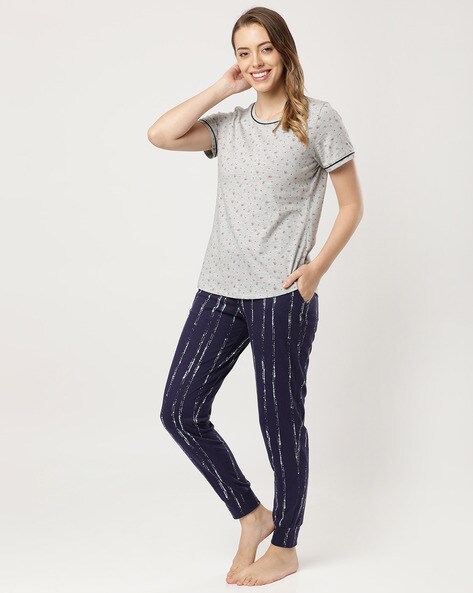 Cotton cuffed online pyjamas