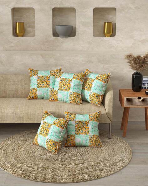 Buy Yellow Cushions Pillows for Home Kitchen by Clasiko Online