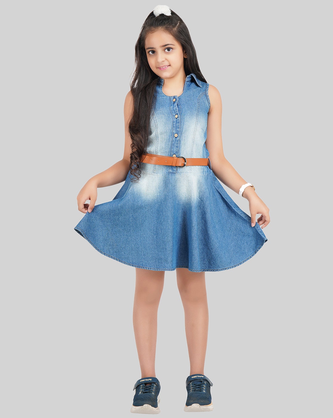 Buy online Blue Denim Frock from girls for Women by Being Naughty for 879  at 58 off  2023 Limeroadcom
