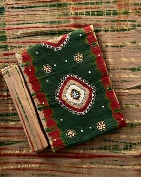 Embroidered 3-Piece Unstitched Dress Material-image-44