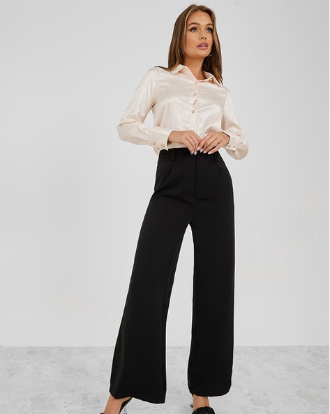 High Waisted Wide Leg Dress Pants - The Untidy Closet | Wide leg pants  outfit, High waist outfits, High waisted dress pants
