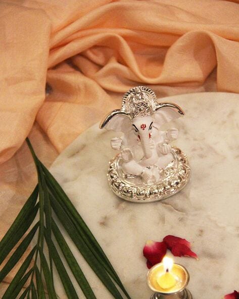 92.5 Handmade Lord Ganesha Enamled Silver Ring at Rs 120/gram in Delhi |  ID: 24677587662