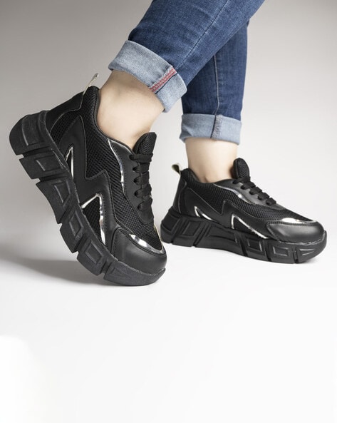 Buy Black Sports Shoes for Women by Shoetopia Online