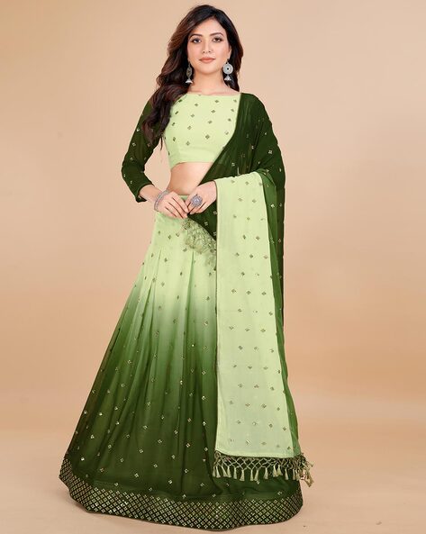 Stunning Wedding Wear Green Color Heavy Velvet Lehenga Choli | Designer  bridal lehenga, Lehenga designs, Designer lehenga choli
