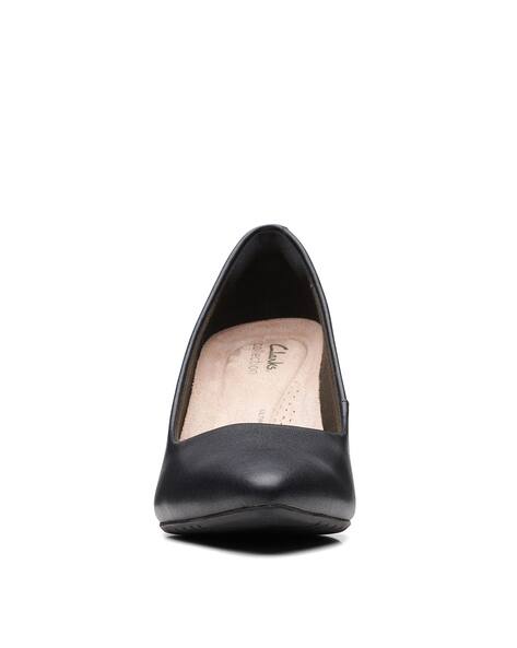 Stacked Sandals with Patent Leather Upper