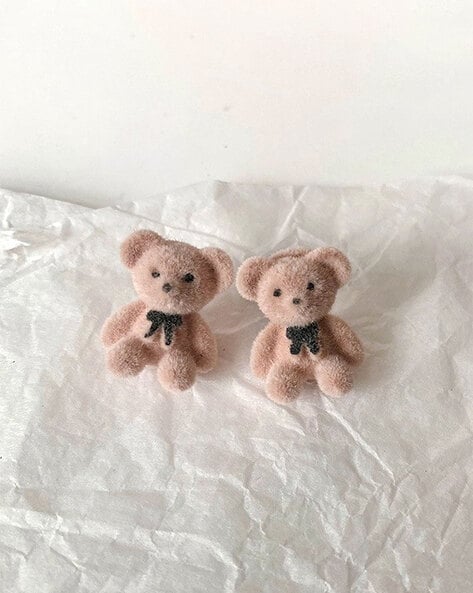 Handmade Brick Teddy Bear Earrings – Bricks By Chay