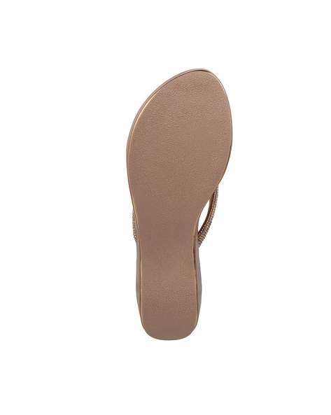 Buy Rose Gold-Toned Heeled Sandals for Women by Mochi Online