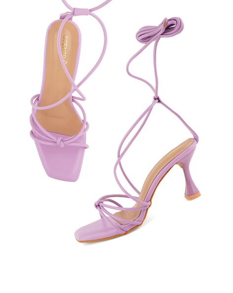 Lavender best sale strappy heels