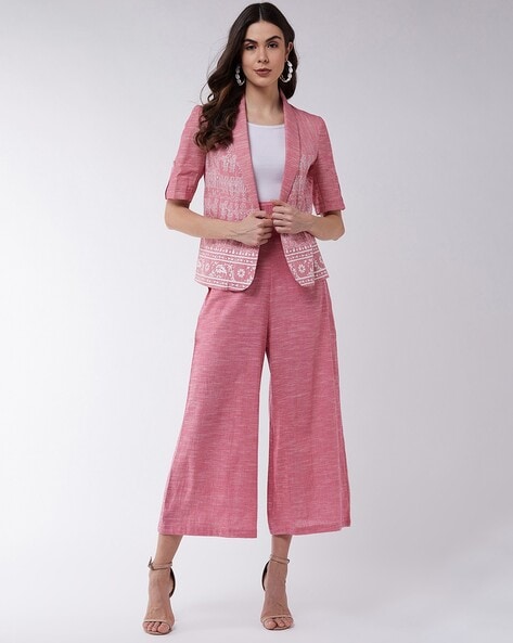 Buy Pink Fusion Wear Sets for Women by PANNKH Online