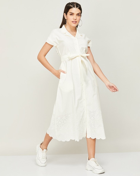 Buy Off White Dresses for Women by COLOUR ME Online