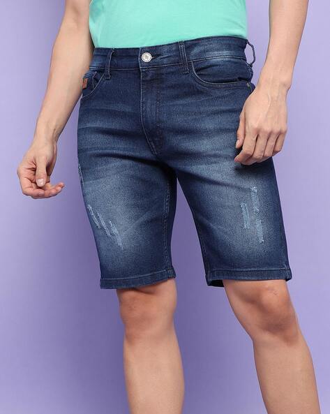 Buy Blue Shorts & 3/4ths for Men by FEVER Online | Ajio.com-donghotantheky.vn