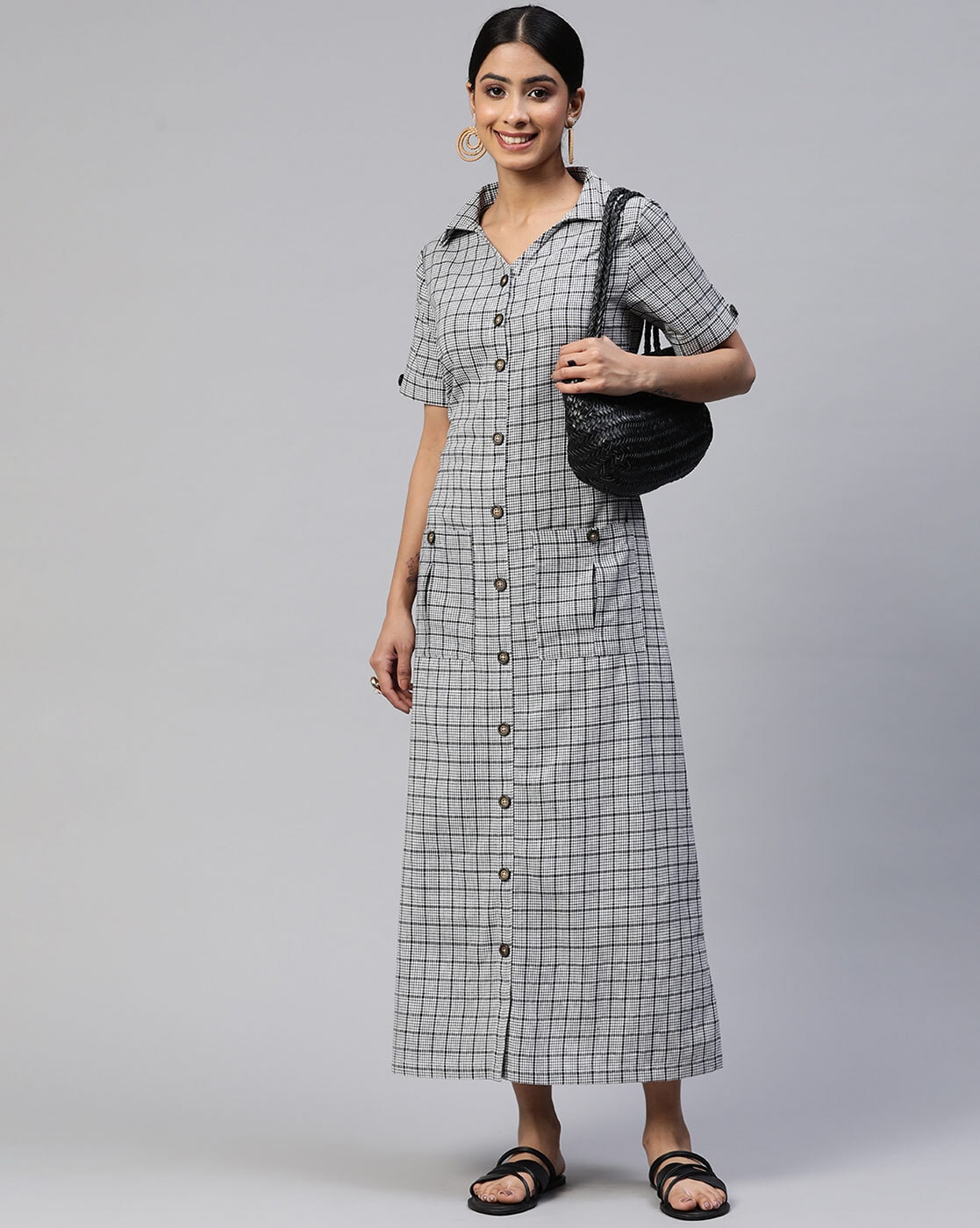 Buy Off-White Dresses for Women by COTTINFAB Online