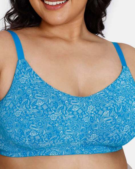 Double Layered Non-Wired Non-Padded Full Coverage Minimiser Bra