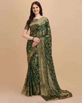 Buy Jaanvi Fashion Universal Georgette Daily Wear Saree With