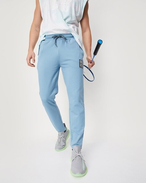 Light blue 2025 track pants mens