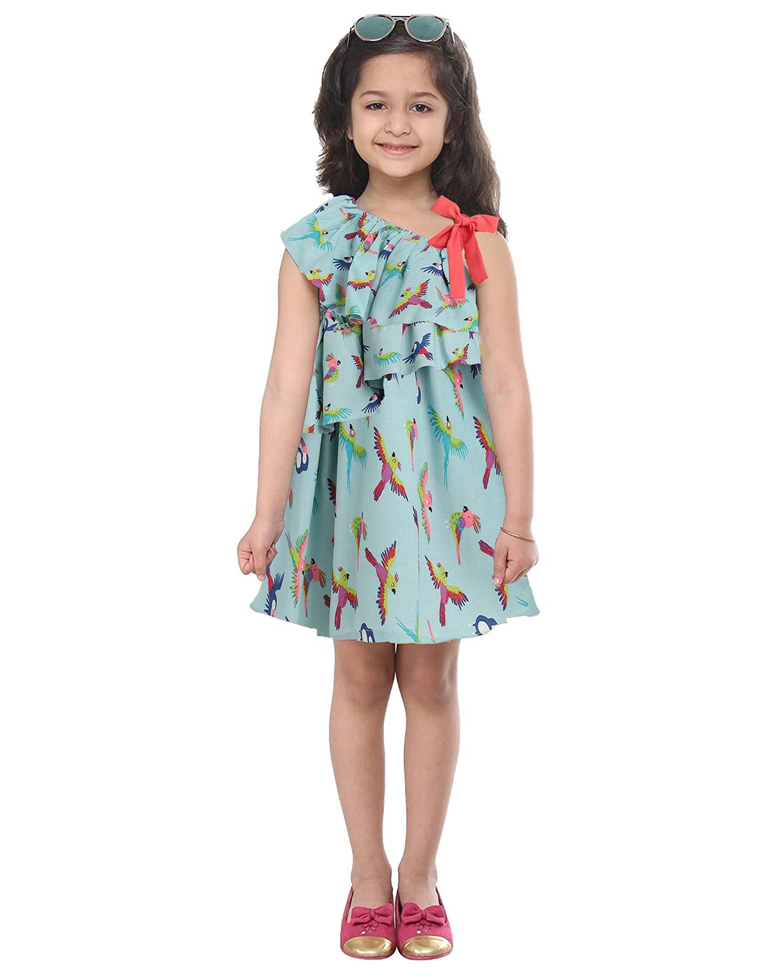 Off shoulder outlet dress for kids