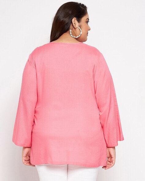 Pink Women's Plus-Size Tops & Blouses