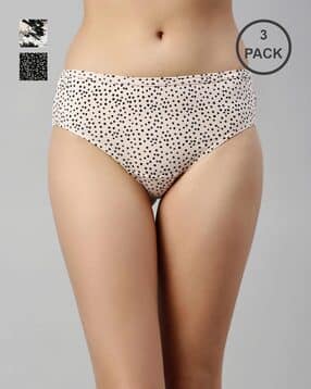 Pack of 3 Printed Hipsters-image-32
