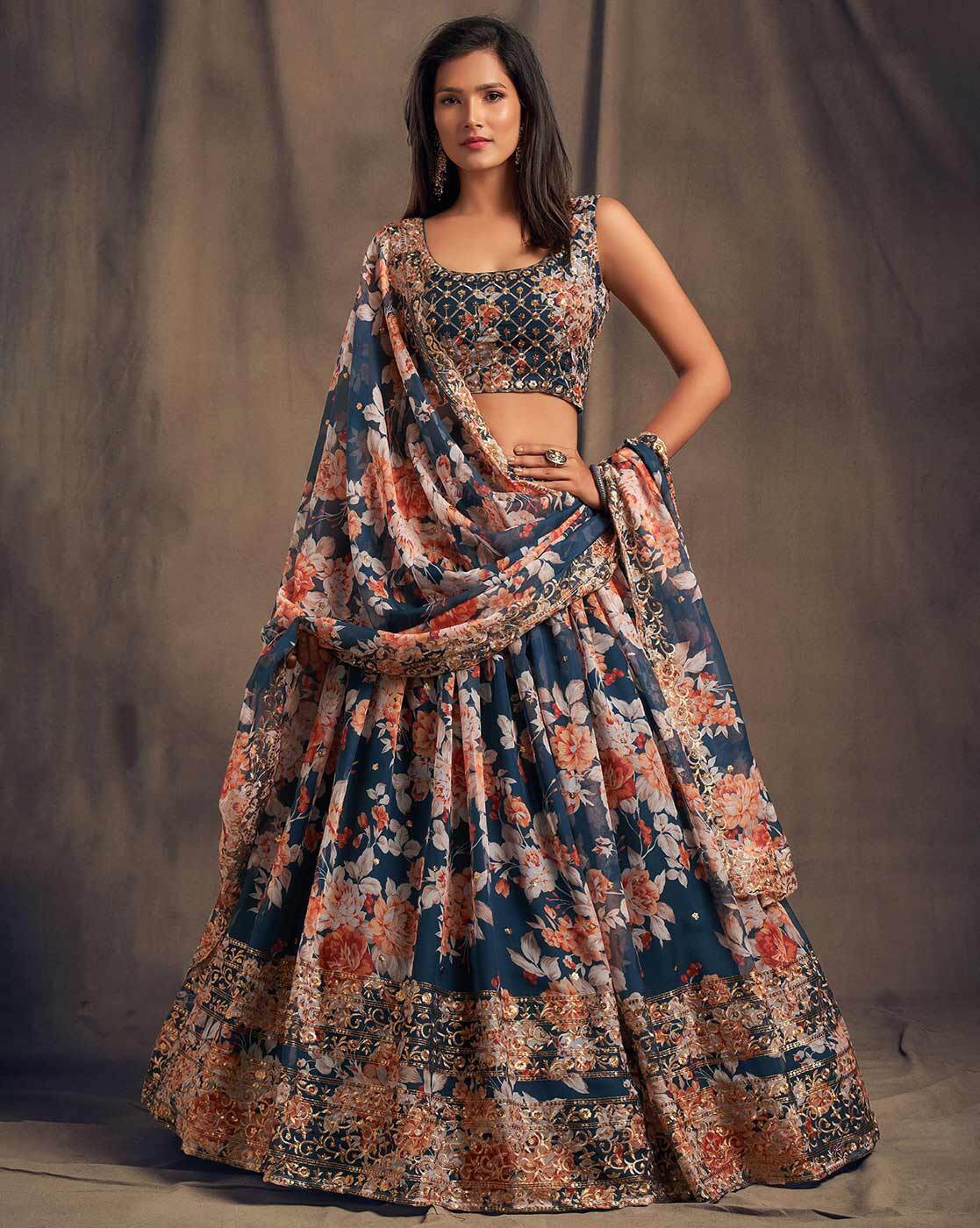 Wedding Wear Printed Cotton Lehenga Choli at Rs 1600 in Jaipur | ID:  2850336546397
