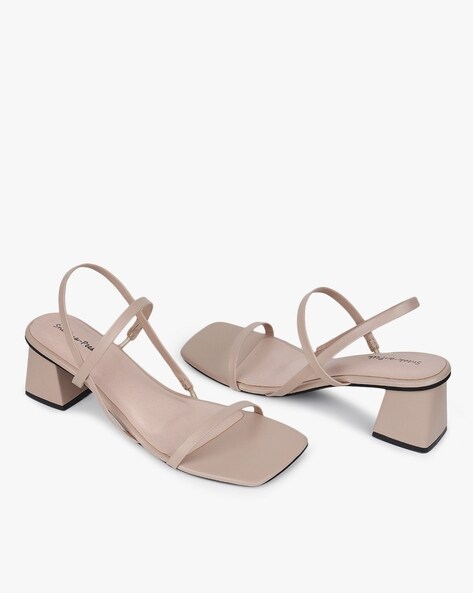 Nude colored online sandals