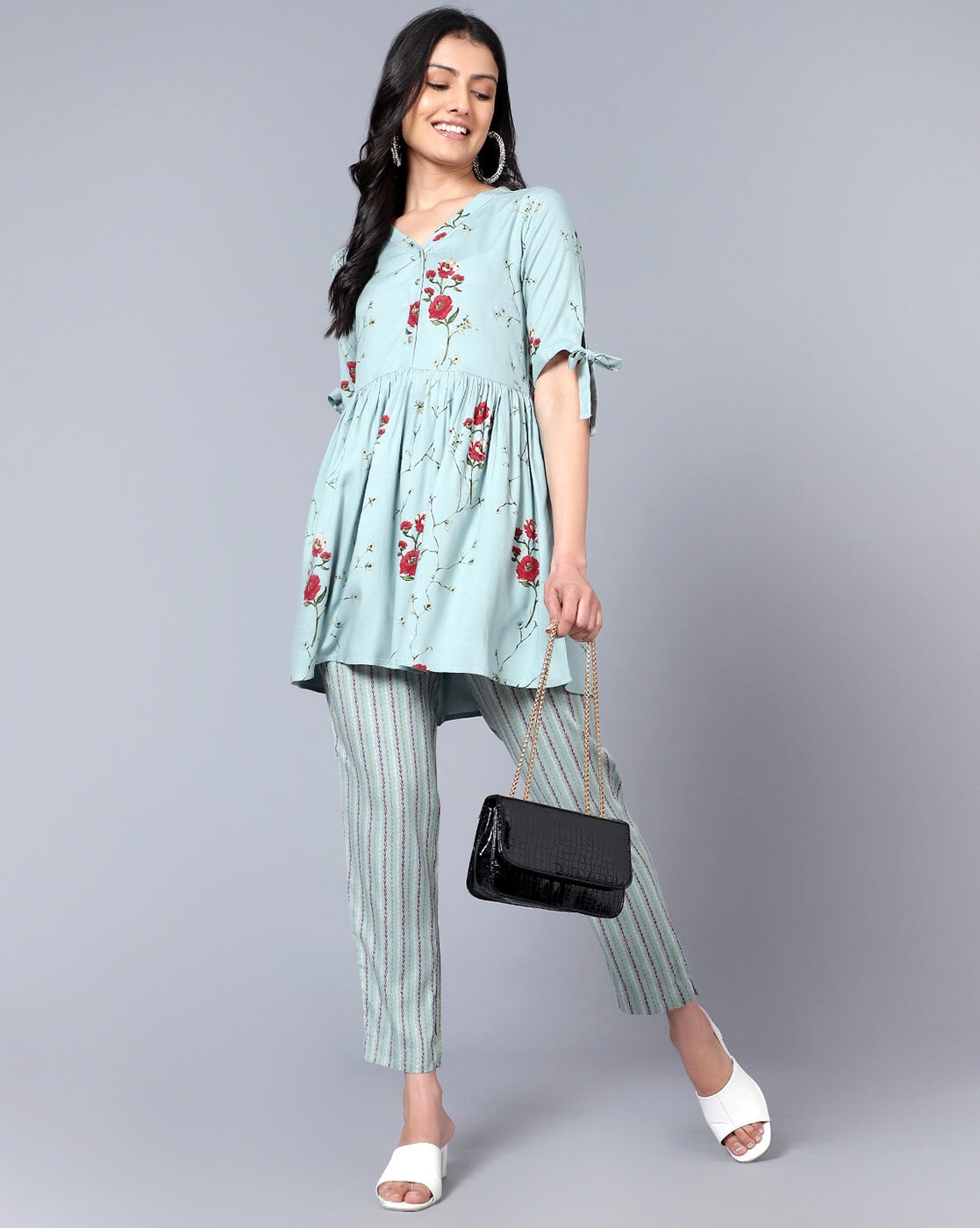 Leyla Zipper Tunic With Trouser