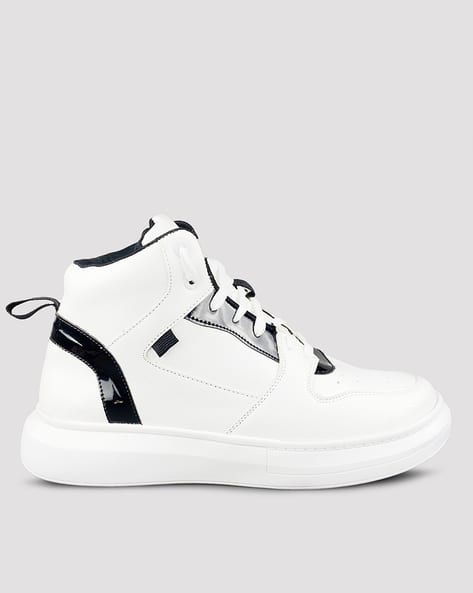 High-Top Lace-Up Sneakers
