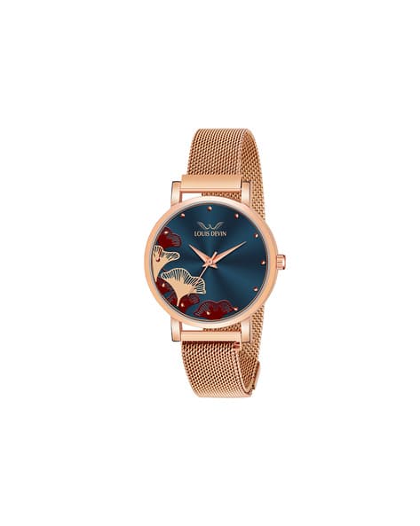 Louis Devin LD-RG162-BLU Analogue Watch with Chain Straps