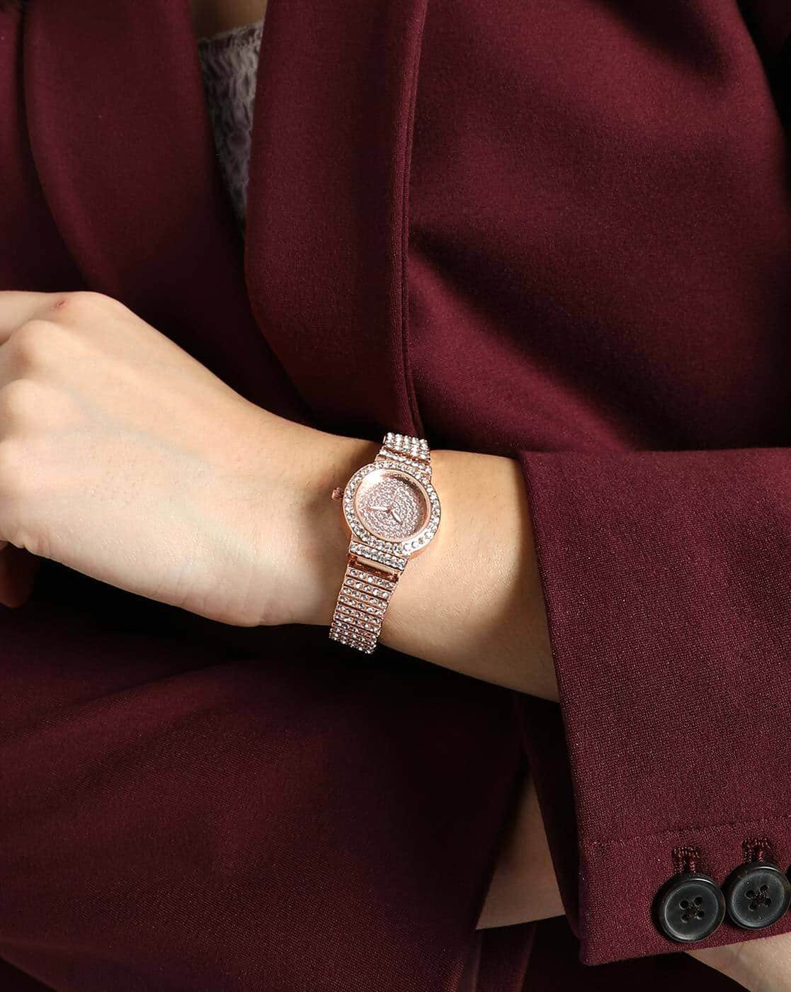 Haute Sauce Women HSWC1114 Stone-Studded Analogue Watch — image 1 of 7