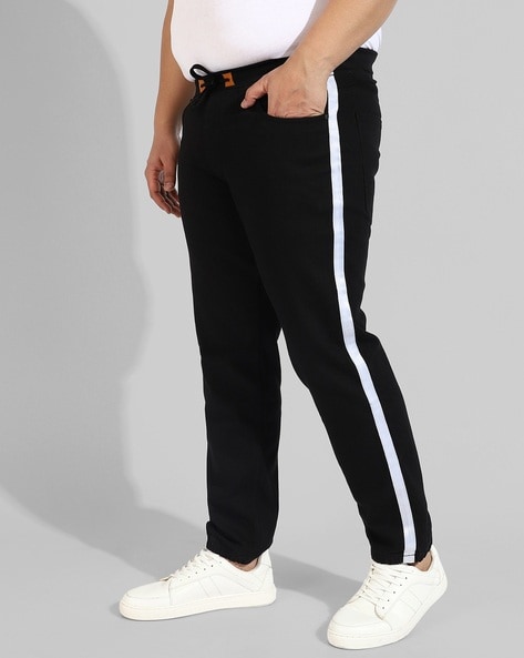 Contrast deals stripe jeans