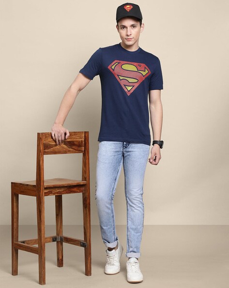 Treemoda Superhero Men Round Neck Blue T-Shirt - Buy Treemoda Superhero Men  Round Neck Blue T-Shirt Online at Best Prices in India