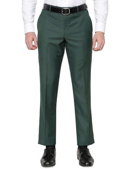 Buy Olive Green Trousers & Pants for Men by JADE BLUE Online