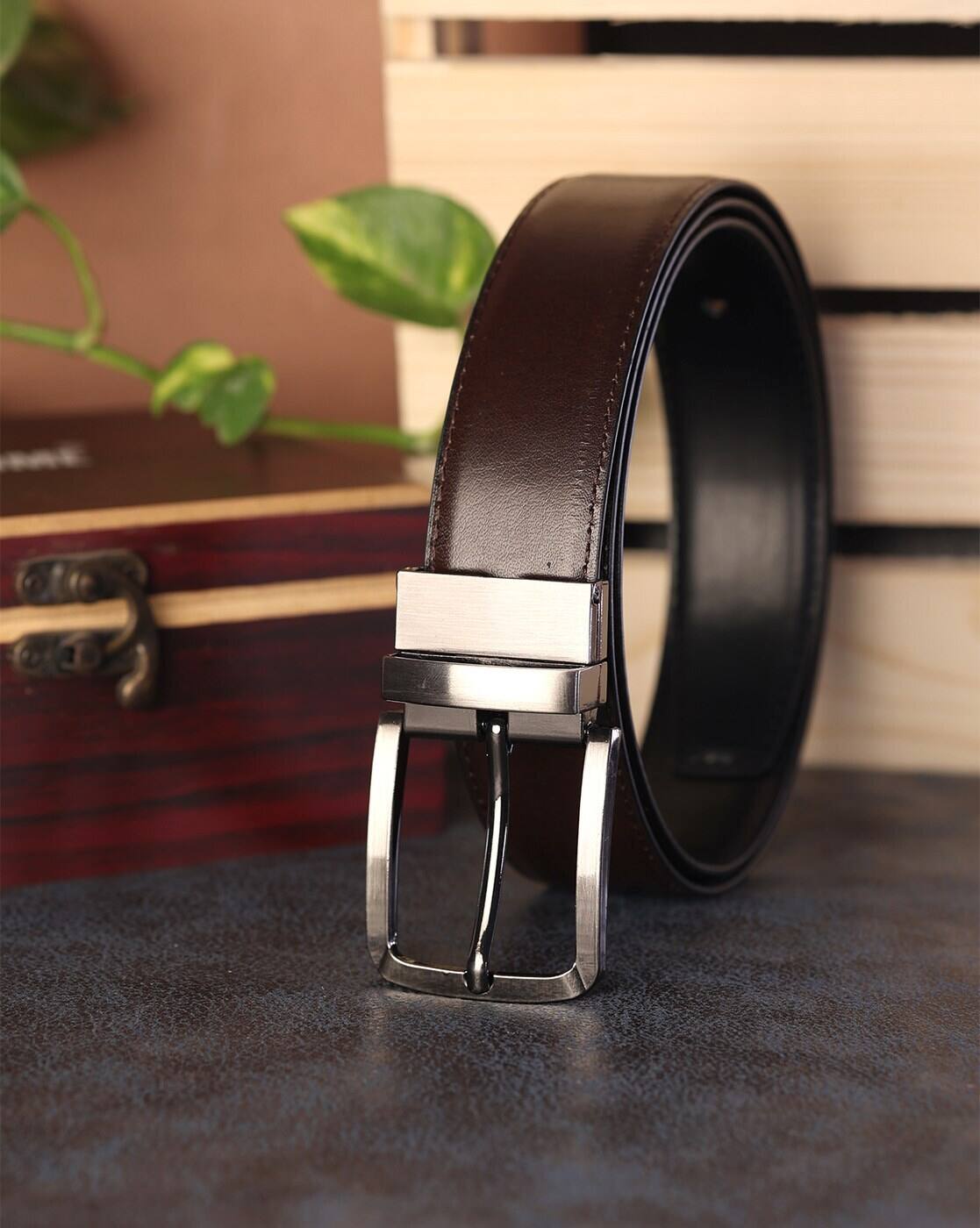 Buy SAZARA Wide Belt with Stainless Stea Online | Ajio.com