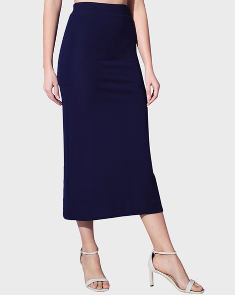 Buy Navy Blue Skirts for Women by BUYNEWTREND Online Ajio