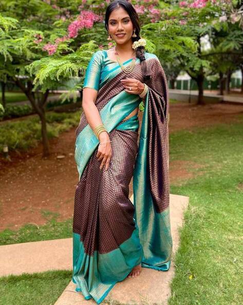 Wedding Wear Litchi Silk Banarasi Saree at Rs.499/Piece in surat offer by  Royal Export