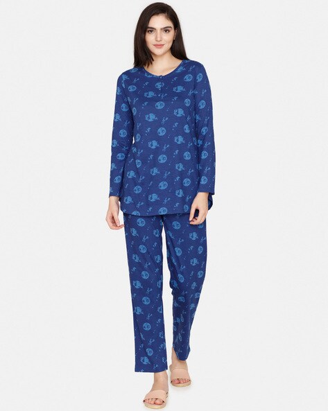 Buy Blue Night&LoungeWearSets for Women by Zivame Online