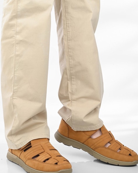 Buy Tan Sandals for Men by LEFORE Online Ajio