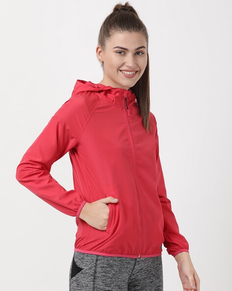 Buy Pink Jackets & Coats for Women by Jockey Online | Ajio.com