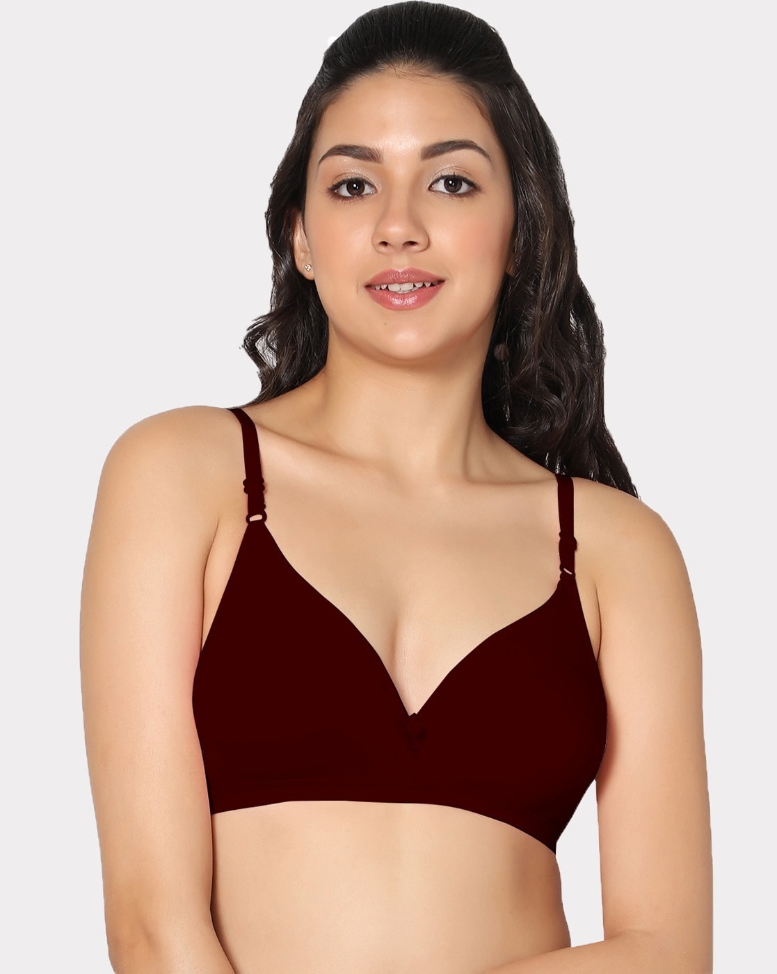 Buy Viral Girl Women's Cotton Maroon Push-up Padded Bra Online at Low  Prices in India 